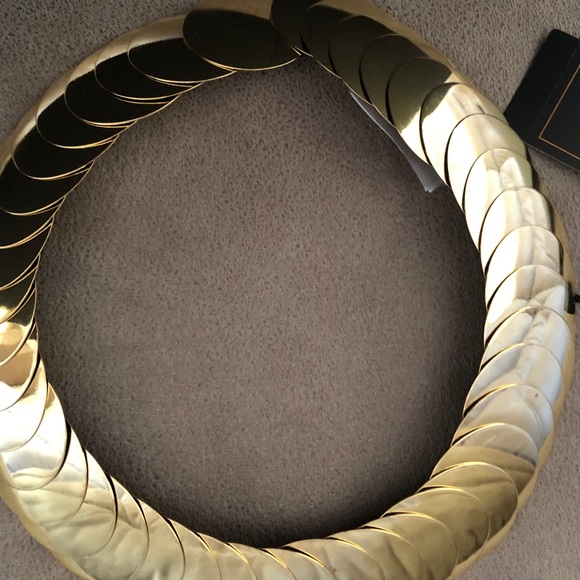 BCBG MAXAZRIA ELASTICATED GOLD PLATE DISKS - Picture 4 of 8